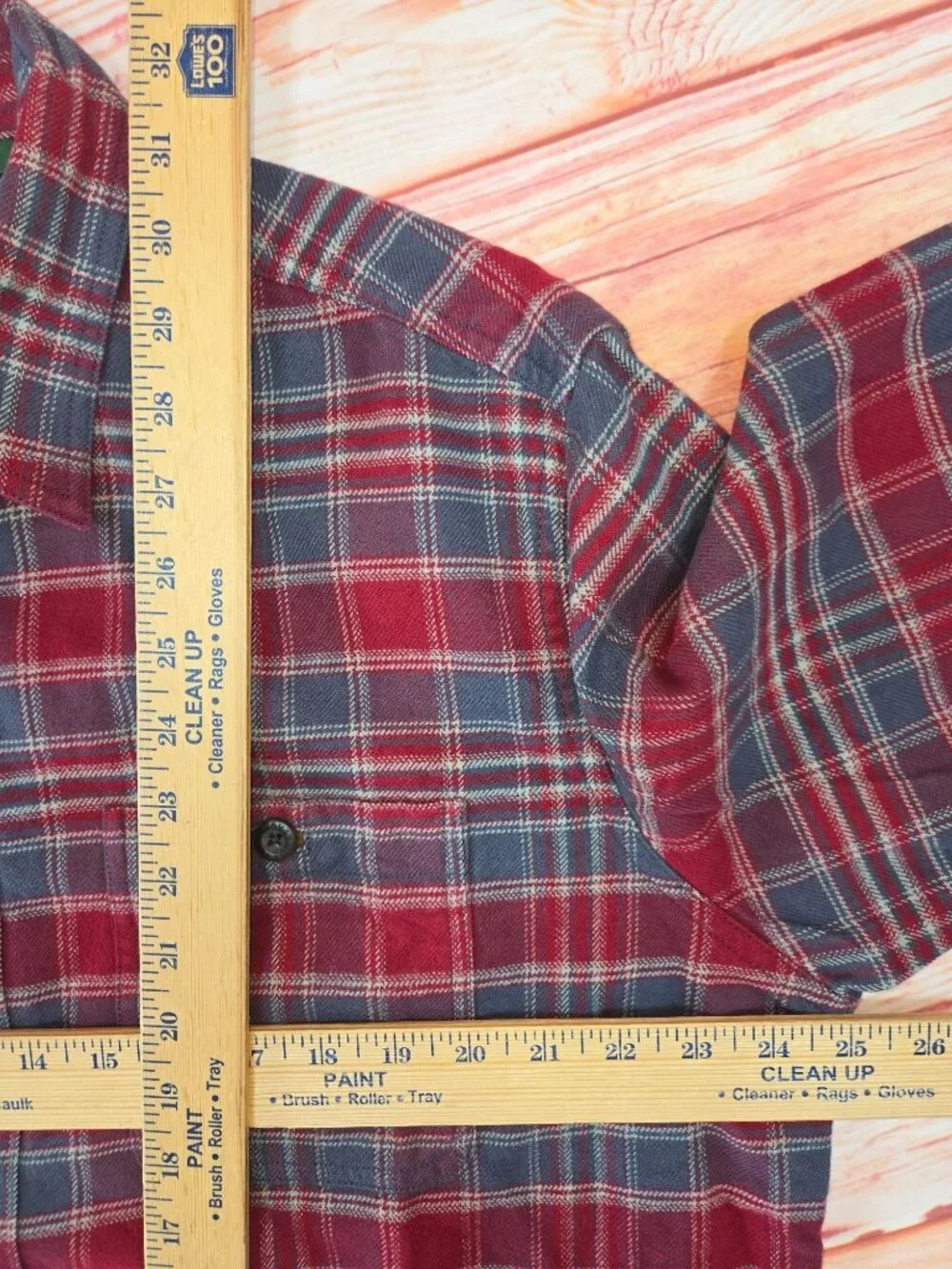 Orvis Mens Classic Fit Red Plaid Button-up Shirt Size Large